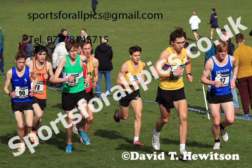 Mens Under-20s, 2024 CAU Inter Counties Cross Country Champs., Wollaton Park, Nottingham. Photo: David T. Hewitson/Sports for All Pics